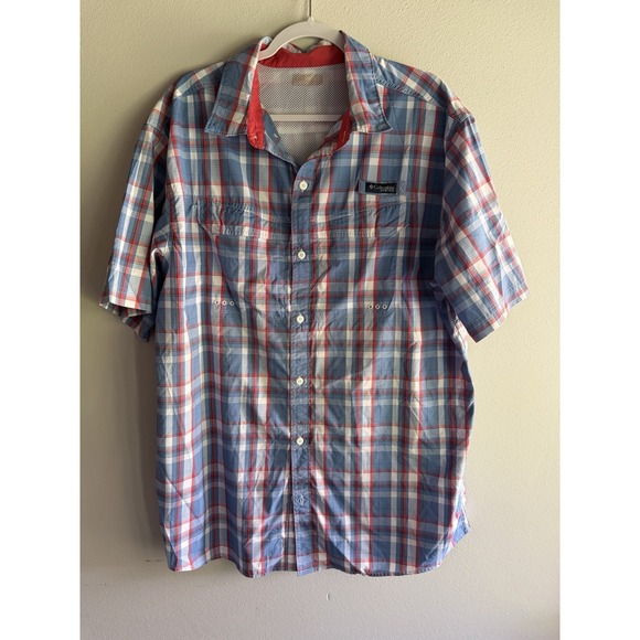 Columbia Other - Columbia PFG Fishing Shirt Mens XXL Omni Shade Performance Vented Plaid